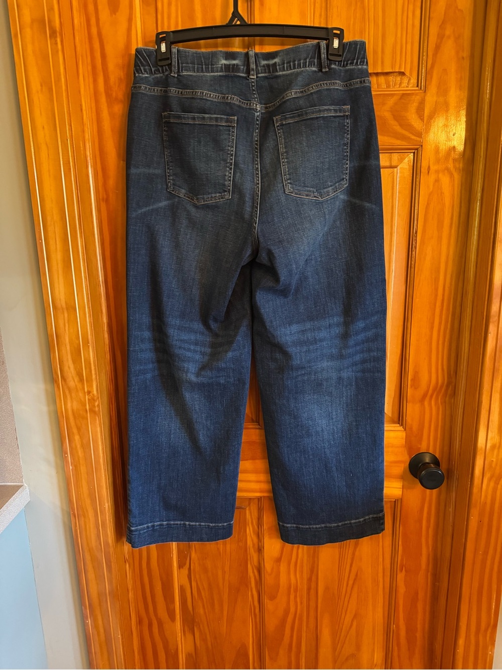 J Jill Dark Blue Women's Curvy High Rise Wide-Leg Jeans size 16 - Picture 2 of 7